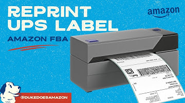 How To Reprint a UPS Label in Amazon Seller Central