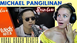Michael Pangilinan performs "Rainbow" live on Wish 107.5 Bus | MUSIC REACTION by Vocal Coach