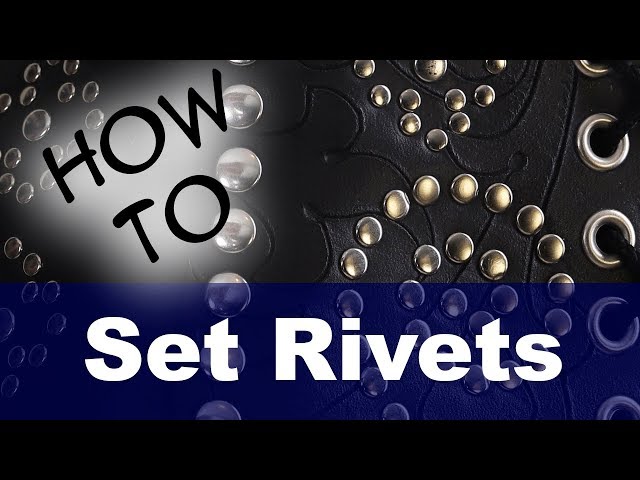 How to Set Copper Rivets By Hand 