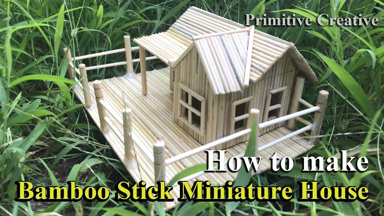 miniature bamboo house