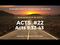 Acts #22 devotion [Acts 9:32-43] "DOING THE WORKS OF JESUS"