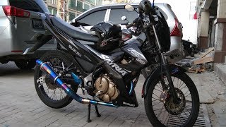 suara knalpot kou racing satria fu