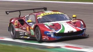 During some test days this year at monza circuit i recorded various
ferrari 488 gte with and without the evo kit. all those cars
partecipeted last two...