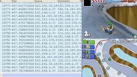 Mario Kart DS WiFi Match1 (captured with Wireshark)