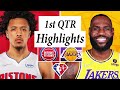 Los Angeles Lakers vs. Detroit Piston Full Highlights 1st Quarter | NBA Season 2021-22