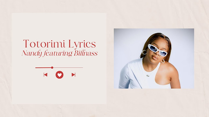 Nandy ft. Billnass – [Totorimi] | Official Lyrics Video | Sing Along