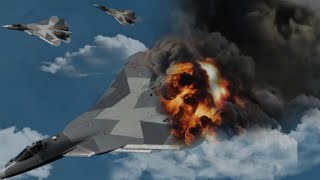 exsteam action!Russia's Best Su-57 Filot Attack Shot Down by US F-35 in Ukraine!!