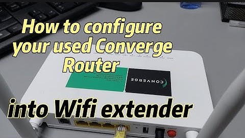 Use Converge Router as Wifi extender #extender #wireless #wifi