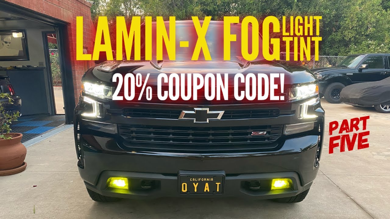 2021 Chevy Silverado (part five): LAMIN-X YELLOW FOG LIGHT FILM!