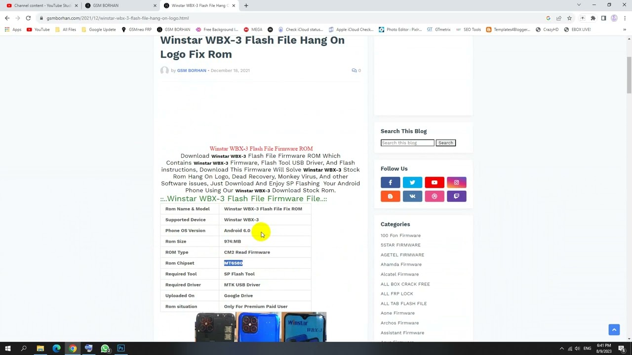 Winstar WBX 3 Flash File Hang On Logo Fix Rom