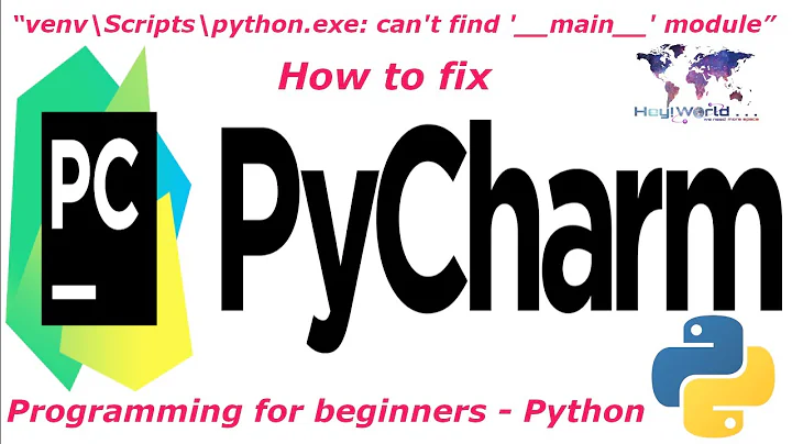 HOW TO FIX THIS ERROR - "venv\Scripts\python.exe: can't find '__main__' module" | 2021 | Simple way