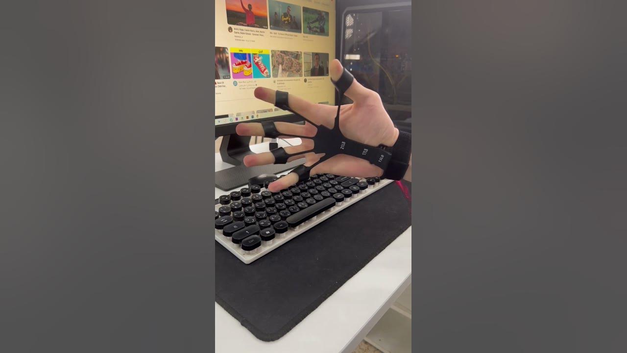 جهاز تمارين قبضة اليد Silicone Gripster Grip Trainer YouTube