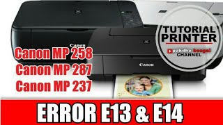 Error e13 dan error e14  pada printer Canon MP 258, Canon MP 287, Canon MP 237