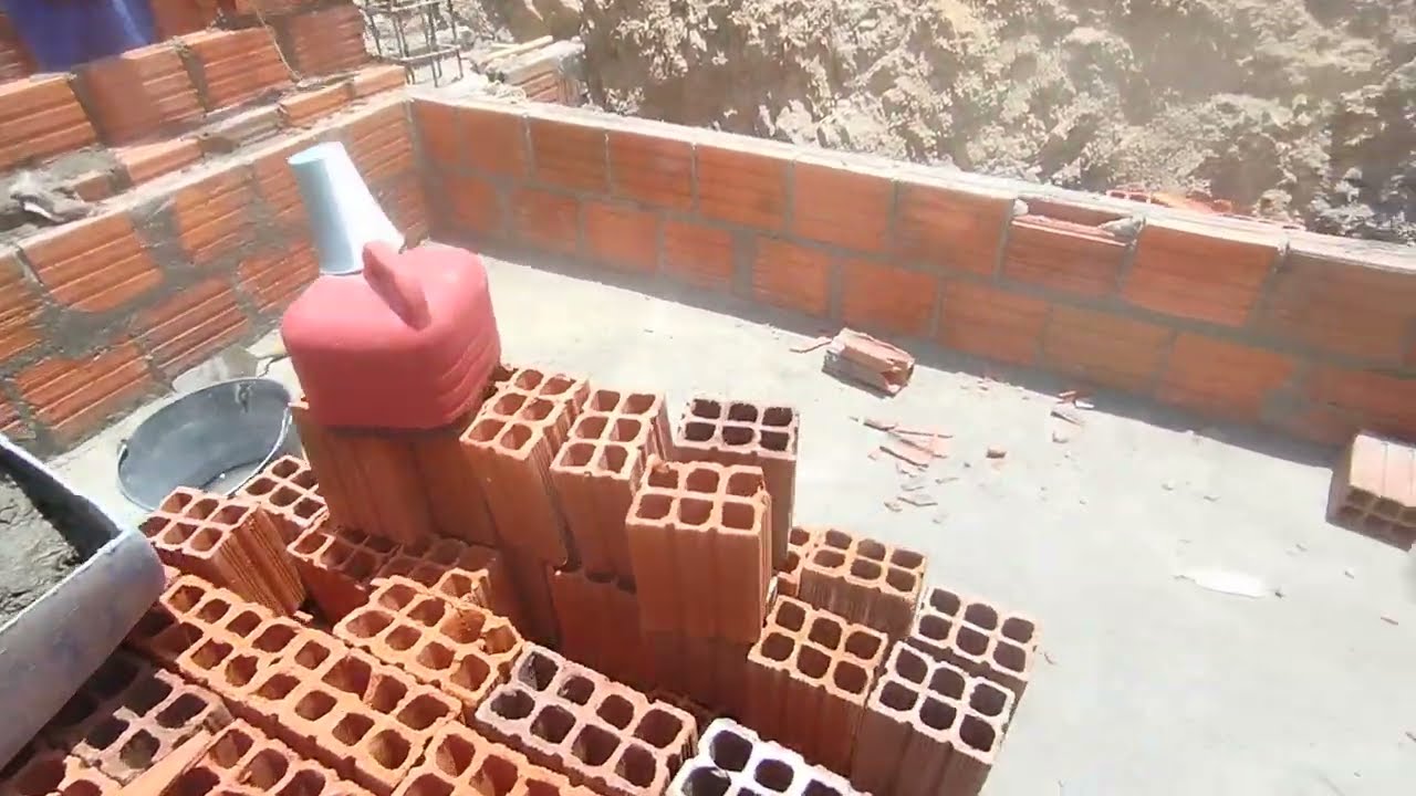 Cisterna subterrânea com bloco cerâmico