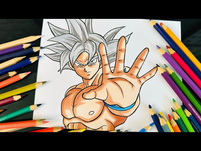 Como Desenhar o Goku Instinto Superior Completo 