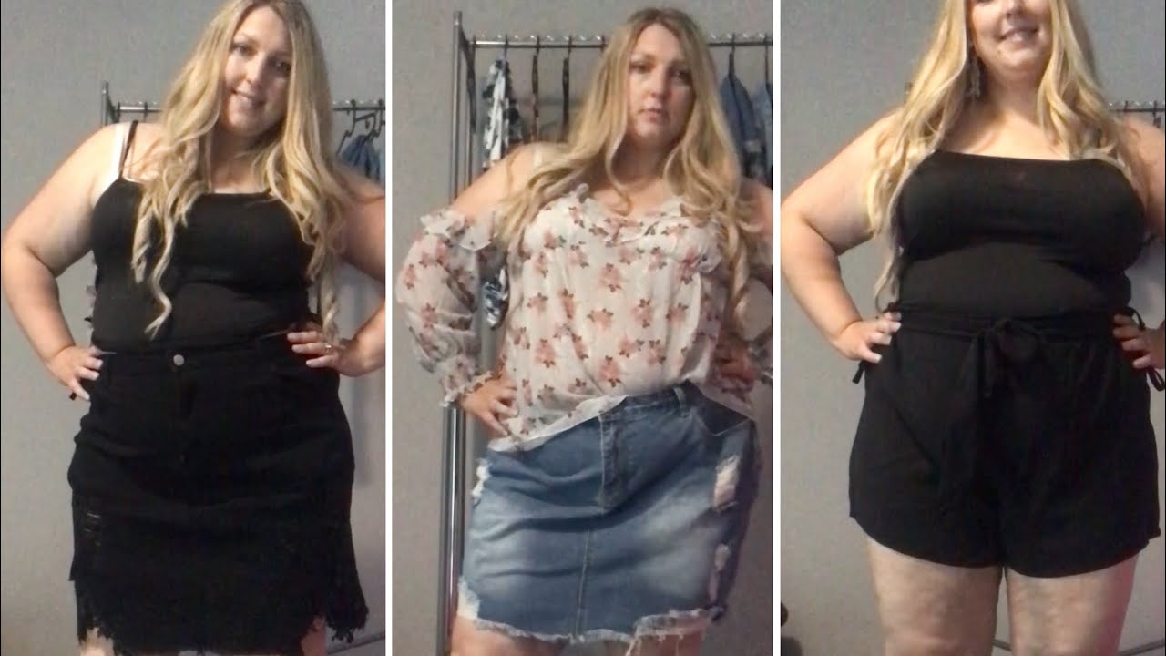 Plus size try on haul part 2 I shein I summer 2021 I july - YouTube