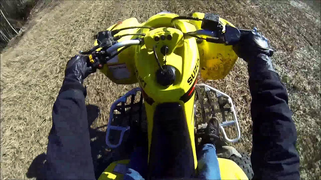 Suzuki Ltz 400 wheelie training YouTube