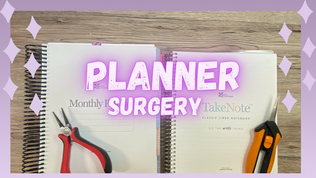 HOW TO ADD PAGES TO ERIN CONDREN PLANNERS - YouTube