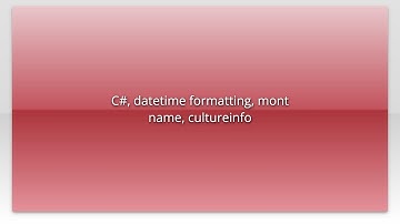 C#, datetime formatting, mont name, cultureinfo