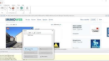 Scraping Immoweb Rental listings using Webharvy