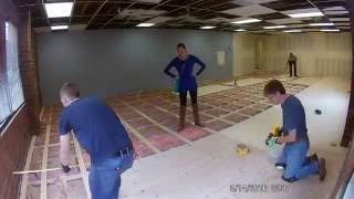 Basket Weave Subfloor Time Lapse