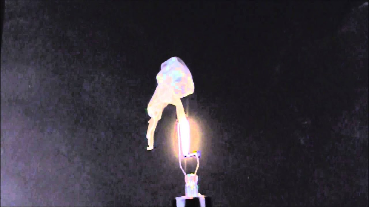Burning light bulb filament in slow motion YouTube
