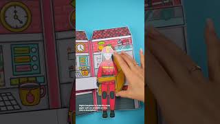 Paper Craft Fire Station DIY