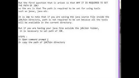 How to set temporary path of jdk in windows.