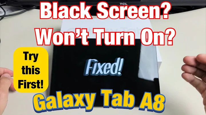 Galaxy Tab A8/A9: Black Screen? Won't Turn On? Easy Fixes!