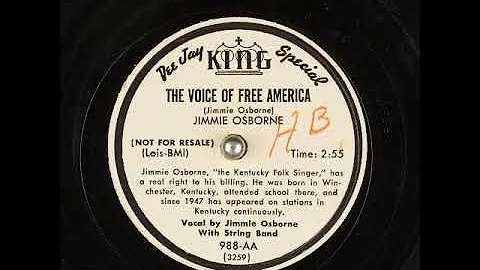 The Voice of Free America  ~ Jimmie Osborne (1951)