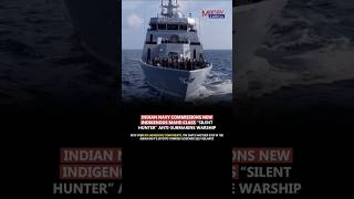 Indian Navy commissions its new indigenous Mahe-class #indiannavy #submarine #india #news #shorts