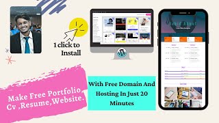 How To Make A Free Portfolio, CV Resume Website For Free In 20 Minutes | Bangla Tutorial 2021 .