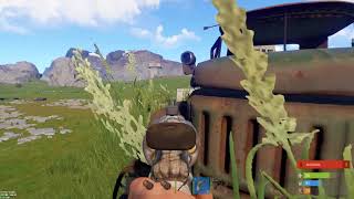 RUST I Early Game Plays I (Almost died!)