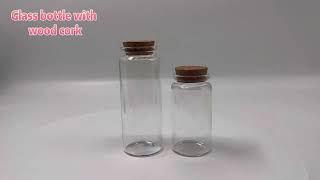 JX5032   Mini Glass Bottle with Wood Cork