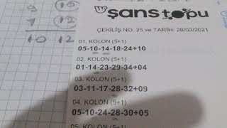 Şans topu analizi 06 06 2021 pazar