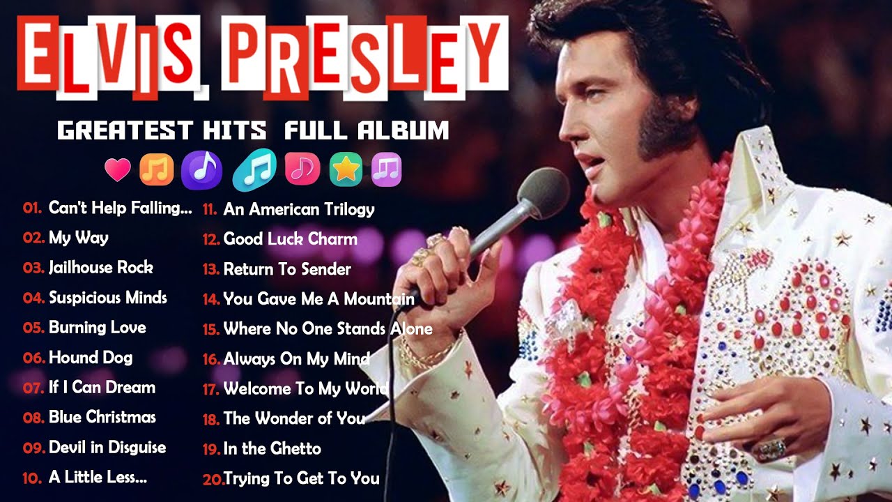 Elvis Presley Greatest Hits - Best Songs of Elvis Presley - Can't Help Falling In Love, My Way... #m
