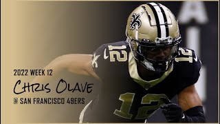 Chris Olave WR New Orleans Saints | Every target and catch | 2022 | Week 12 @ San Francisco 49ers