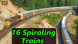 Witness the Mesmerizing Train Loops in California (4K) | Tehachapi & Williams Loop