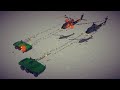 Attack Helicopters vs Armored Vehicles | Besiege