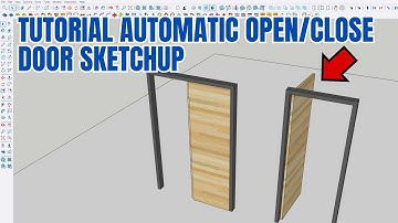 Sketchup tutorial how to make automatic open close door with DBS Plugin