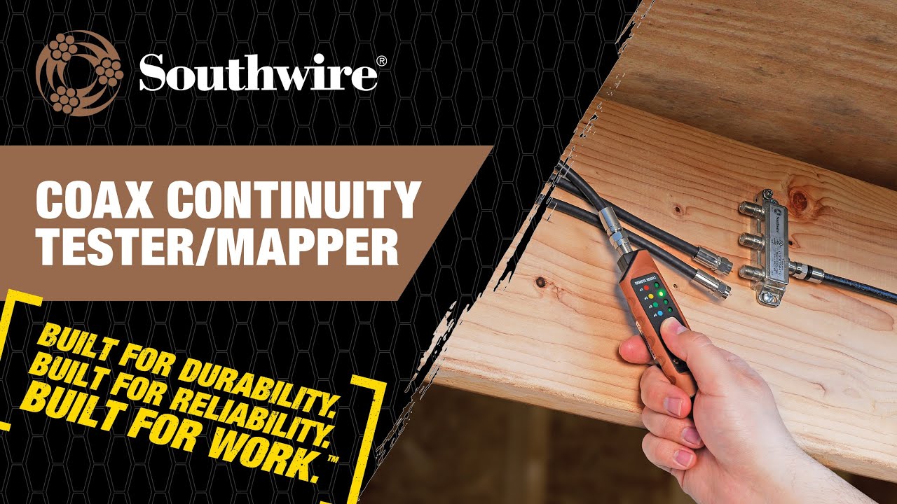 Southwire Tools & Equipment Continuity Tester for Data & Coax Cables - Contractor Tool Supply, a Vera Tools company