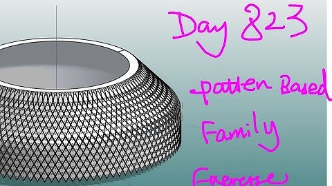 Revit Exercise (Day 823) Pattern Based Family Exercise