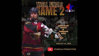 TNSLL best of 5 finals, Game 2. Snake Island Muskies vs Akwesasne Bucks.