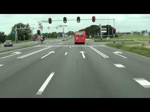 Qbuzz-lijn 491; Sliedrecht-Rotterdam (20190616; 10x versneld)