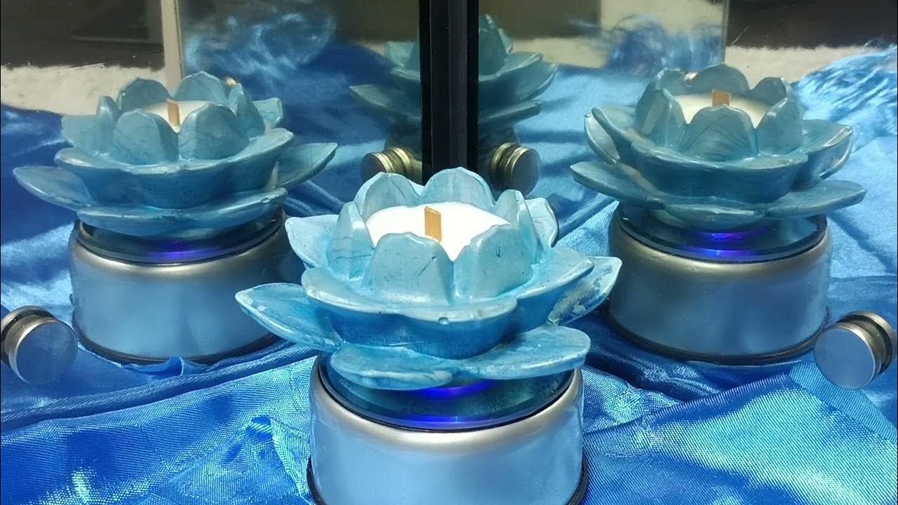 Ароматическая свеча "ЛОТОС СИНИЙ" - YouTube
