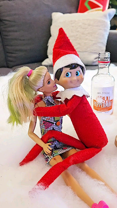 I CAUGHT MY ELF WITH BARBIE!!! #shorts 🎄👀