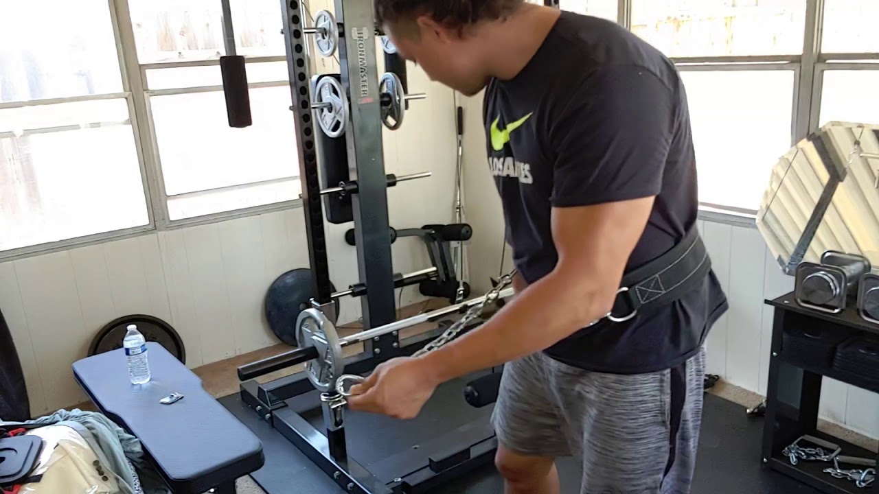 Ironmaster IM2000 Belt squats using the low pulley cable YouTube