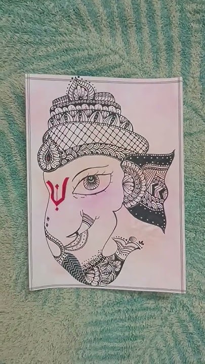 ganesh ji drawing+ mandala art #shorts #mandala - YouTube