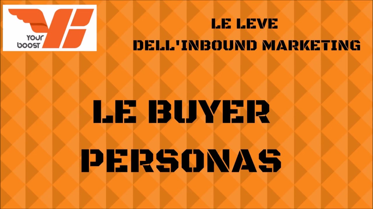 Update Inbound Marketing le 4 leve: le buyer personas