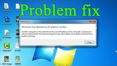 Windows has detected an IP address conflict || in Hindi